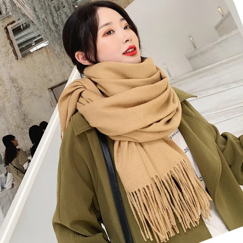 Premium Winter Cashmere Scarf - Soft Shawl Wrap for Women