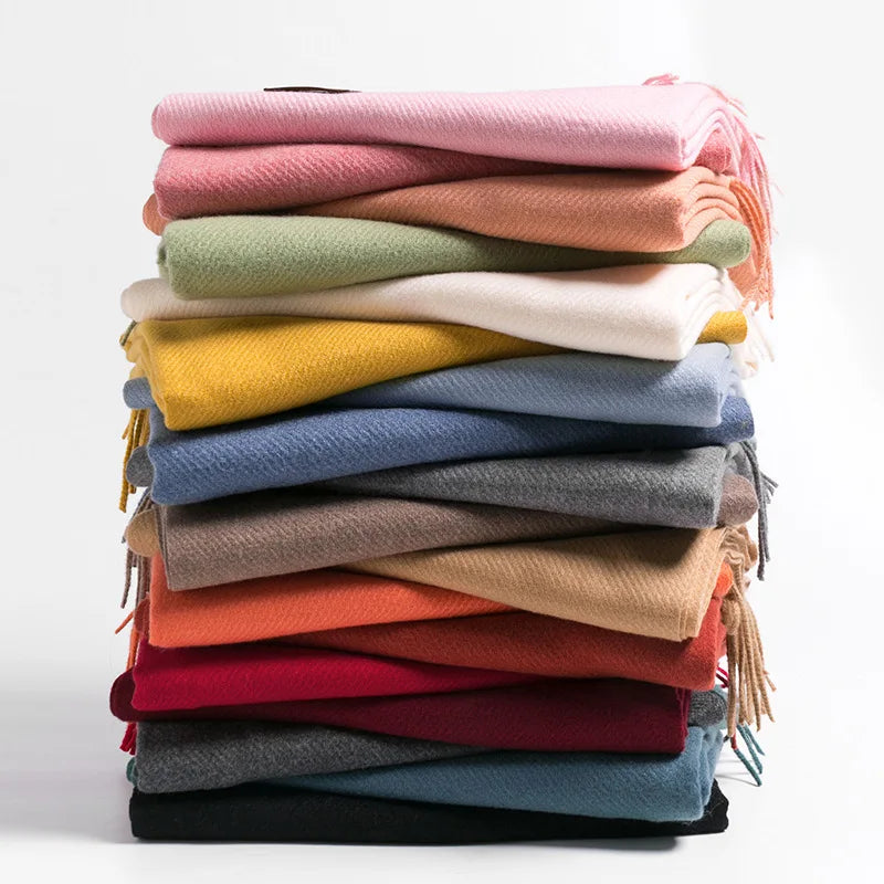Premium Winter Cashmere Scarf - Soft Shawl Wrap for Women