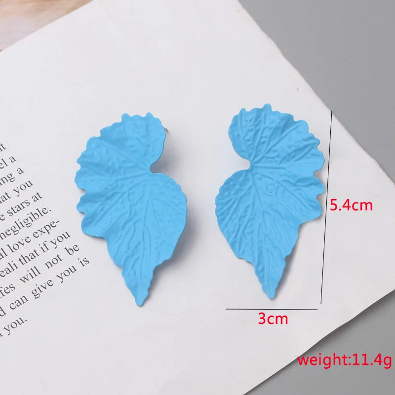 Bohemian Geometric Earrings - Blue Flower Butterfly Dangle Earrings for Women