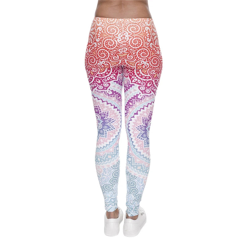 Aztec Print High Waist Fitness Leggings - Super Soft Stretch