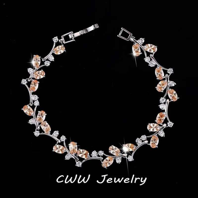 Austrian Crystal Rhinestone Bracelet for Women - 6 Color Options