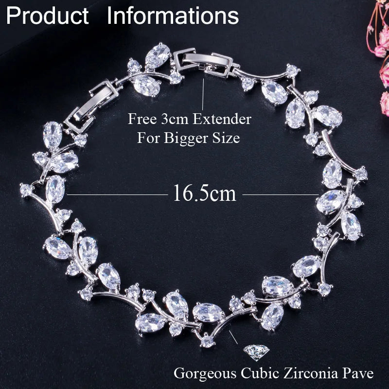 Austrian Crystal Rhinestone Bracelet for Women - 6 Color Options