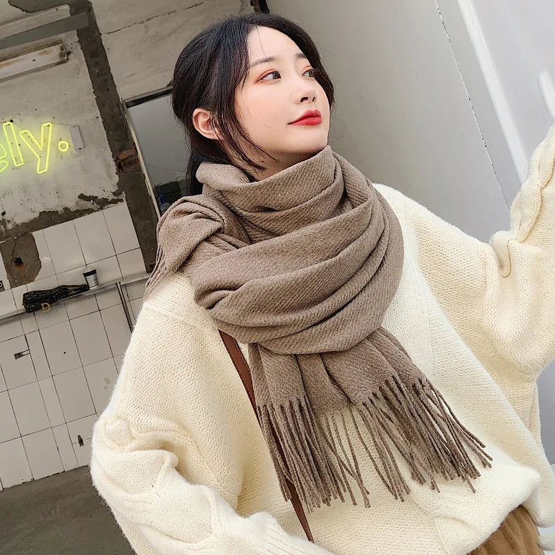 Premium Winter Cashmere Scarf - Soft Shawl Wrap for Women