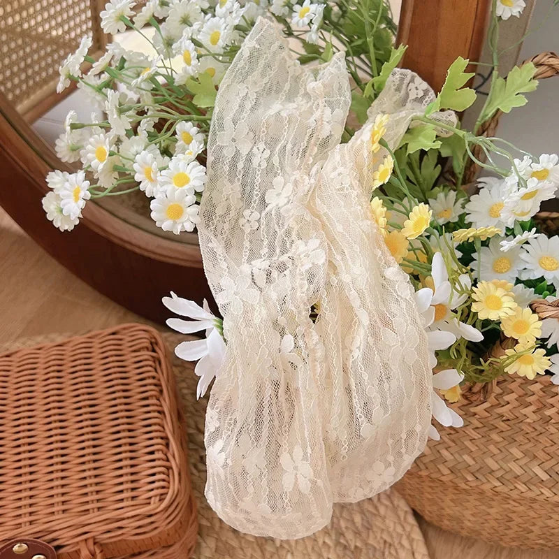 Women's Floral Lace Mesh Socks - Breathable Transparent Hosiery