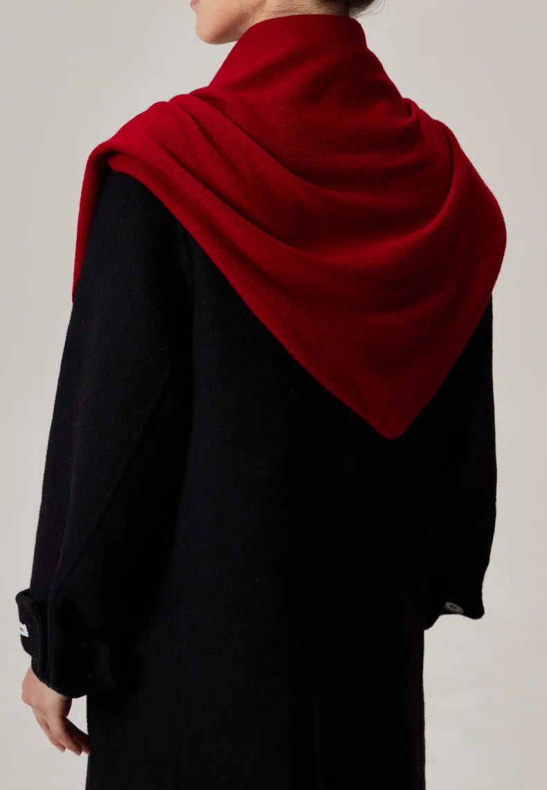 Women's Knitted Wool Scarf - Warm Winter Accessory