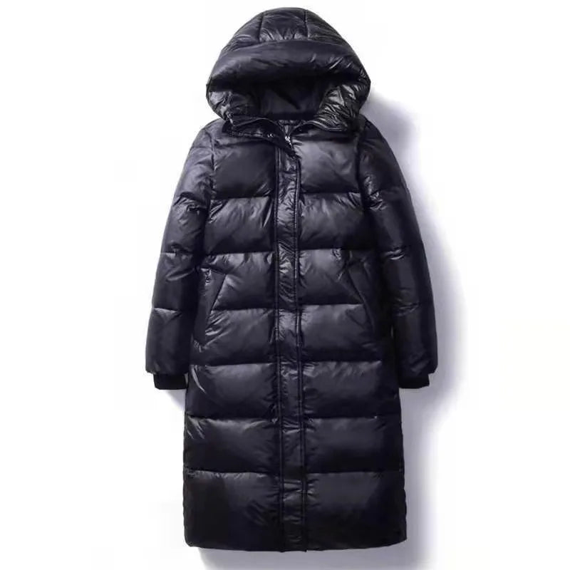 Women's Winter Parka Coat - Hooded Long Jacket