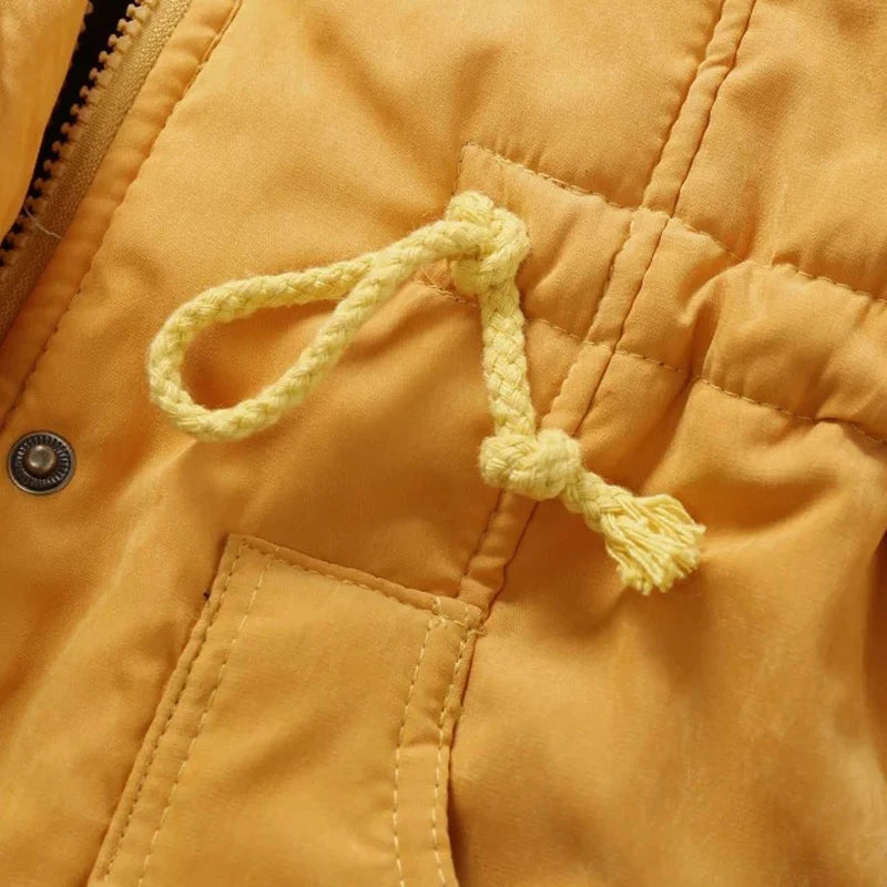 Johnature Women's Winter Hooded Parka - Warm Cotton Padded Coat