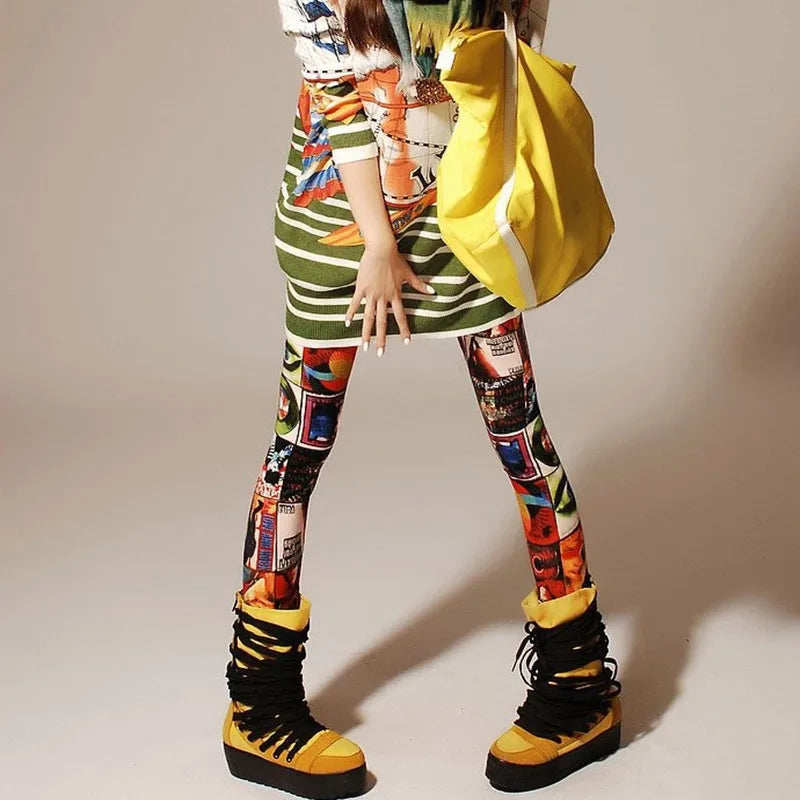 Women's Leopard Print Leggings - Comfortable Stretch Ankle-Length Pants