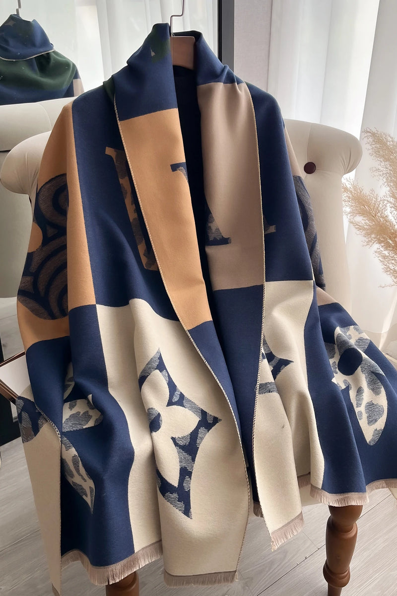 Elegant Pashmina Shawl - Imitation Cashmere Winter Scarf