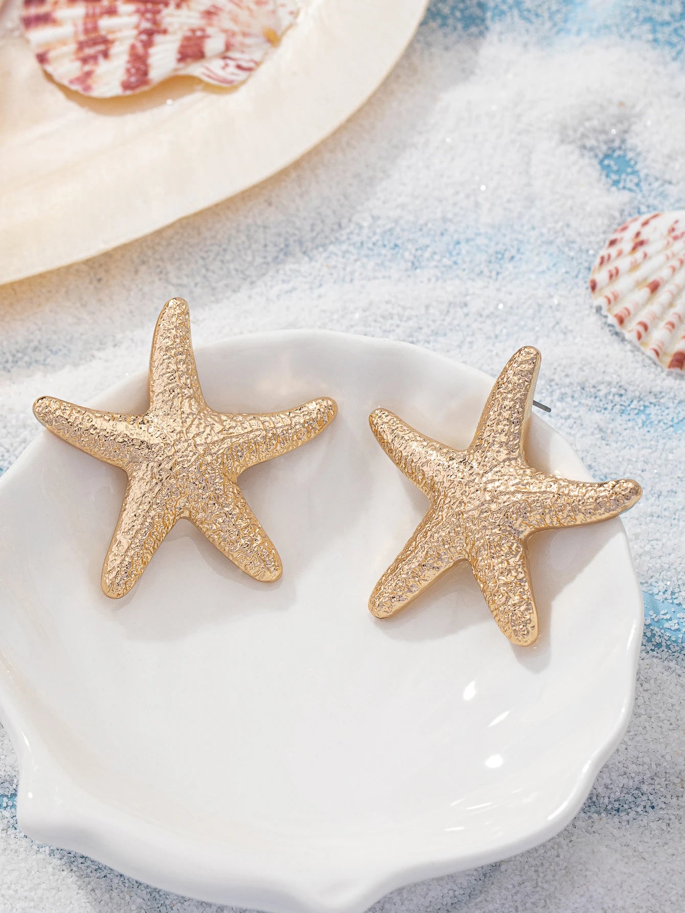 Summer Starfish Stud Earrings - Classic Beach-Inspired Fashion Jewelry