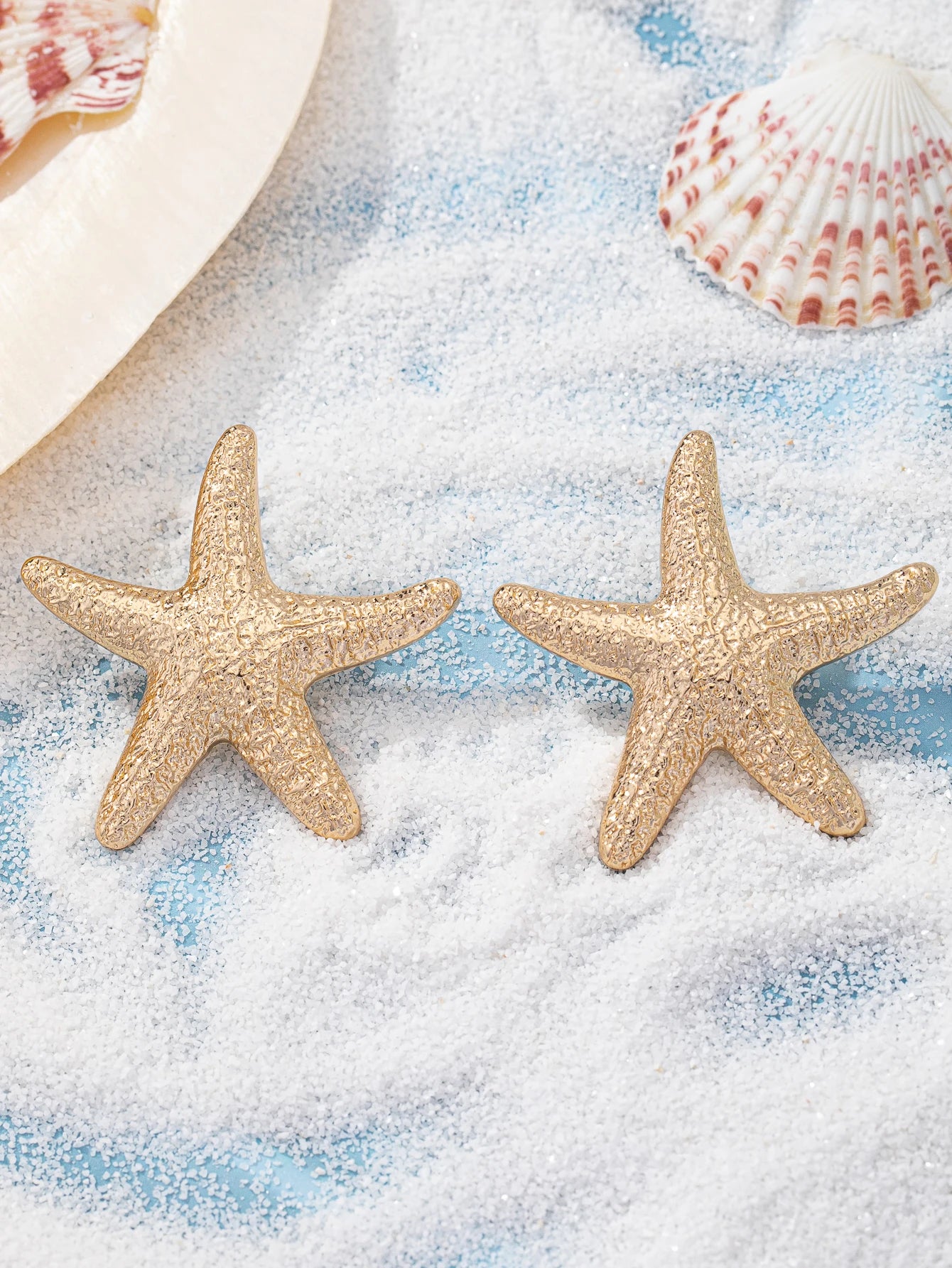 Summer Starfish Stud Earrings - Classic Beach-Inspired Fashion Jewelry