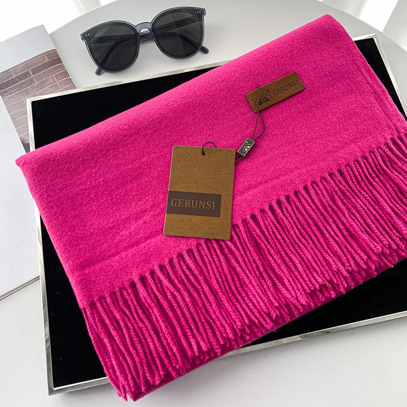 Premium Winter Cashmere Scarf - Soft Shawl Wrap for Women