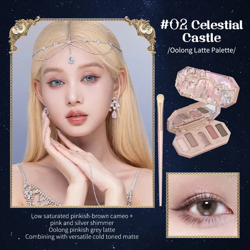 Flower Knows Moonlight Mermaid 5-Color Eyeshadow Palette