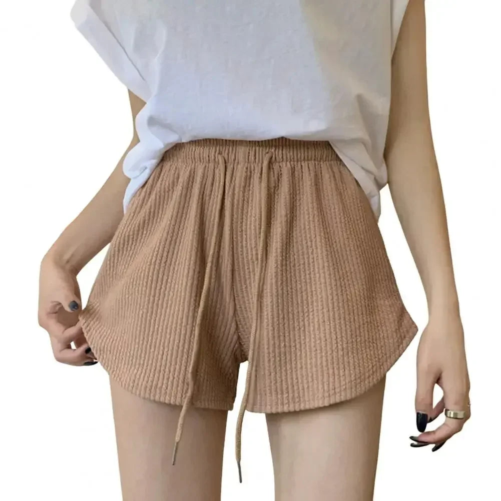 Women's High-Waist Athletic Shorts with Drawstring