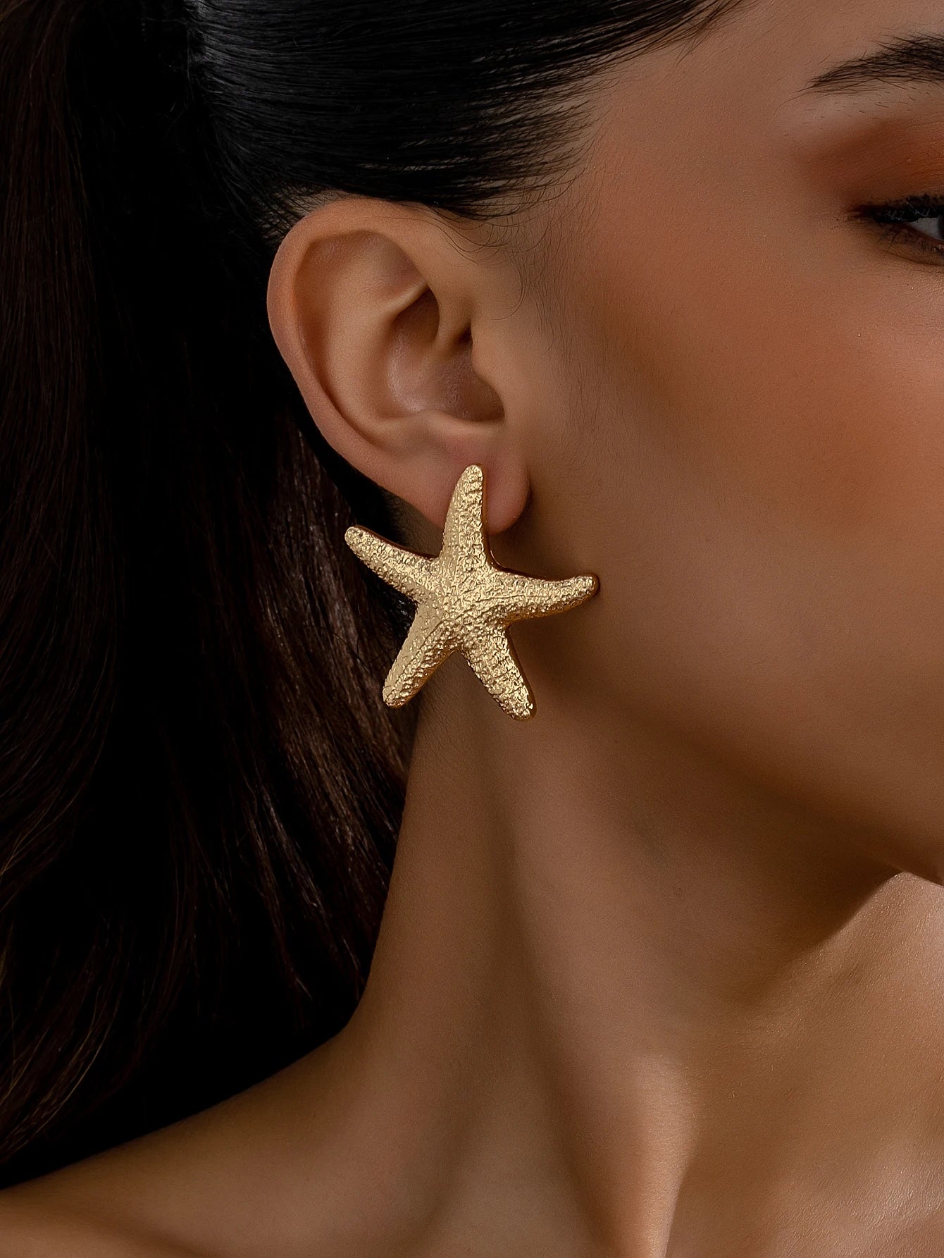 Summer Starfish Stud Earrings - Classic Beach-Inspired Fashion Jewelry