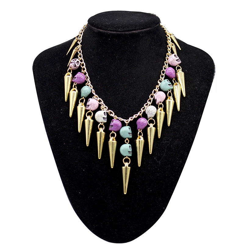 Vintage Gem Choker Necklace - Statement Jewelry for Women