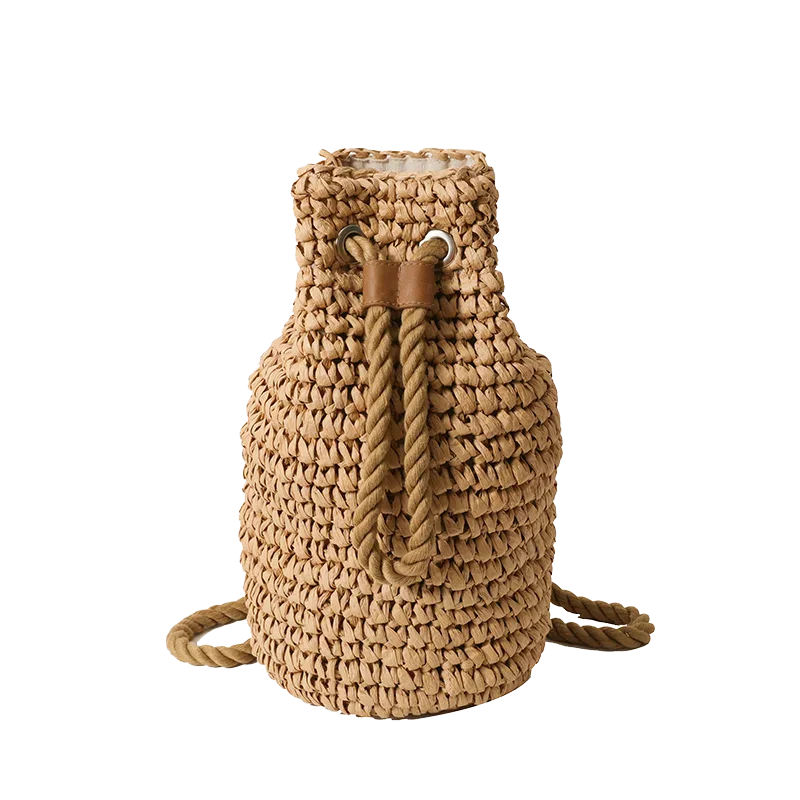 Women's Straw Backpack - Large Capacity Designer Bag