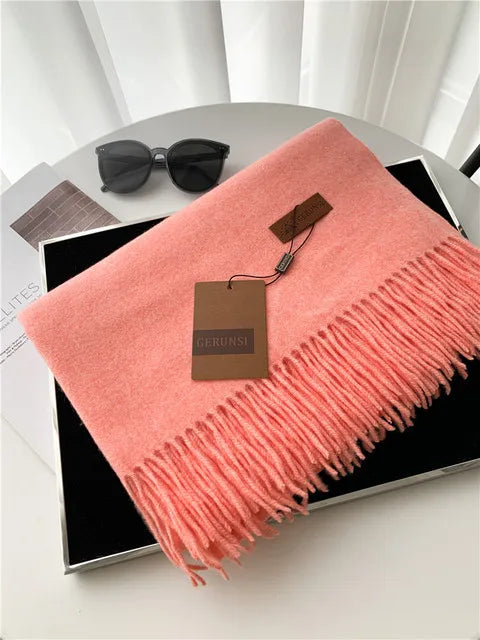 Premium Winter Cashmere Scarf - Soft Shawl Wrap for Women