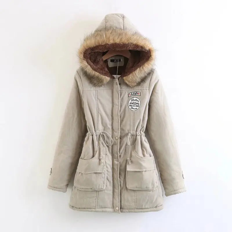 Johnature Women's Winter Hooded Parka - Warm Cotton Padded Coat