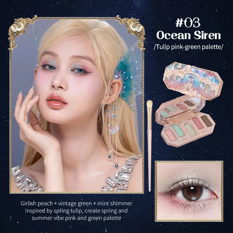 Flower Knows Moonlight Mermaid 5-Color Eyeshadow Palette