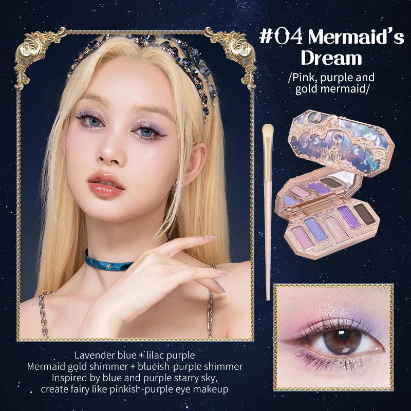 Flower Knows Moonlight Mermaid 5-Color Eyeshadow Palette