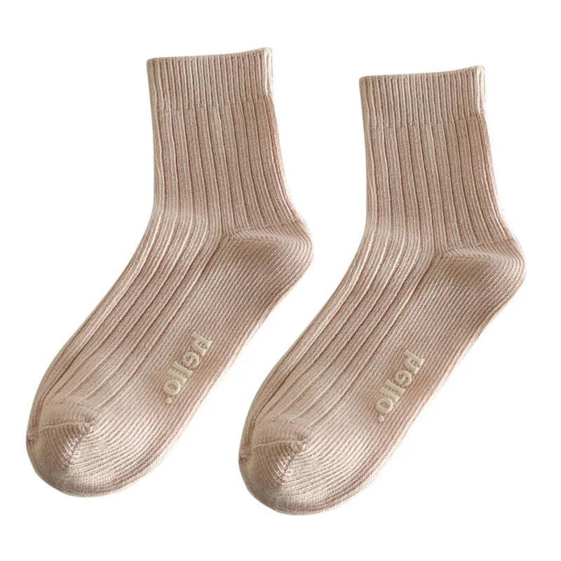 Women's Cotton Blend Casual Socks - Soft & Breathable