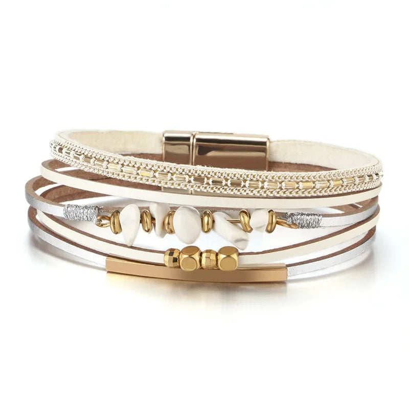 Bohemian Cross Bracelet - Western Style Christian Jewelry for Women