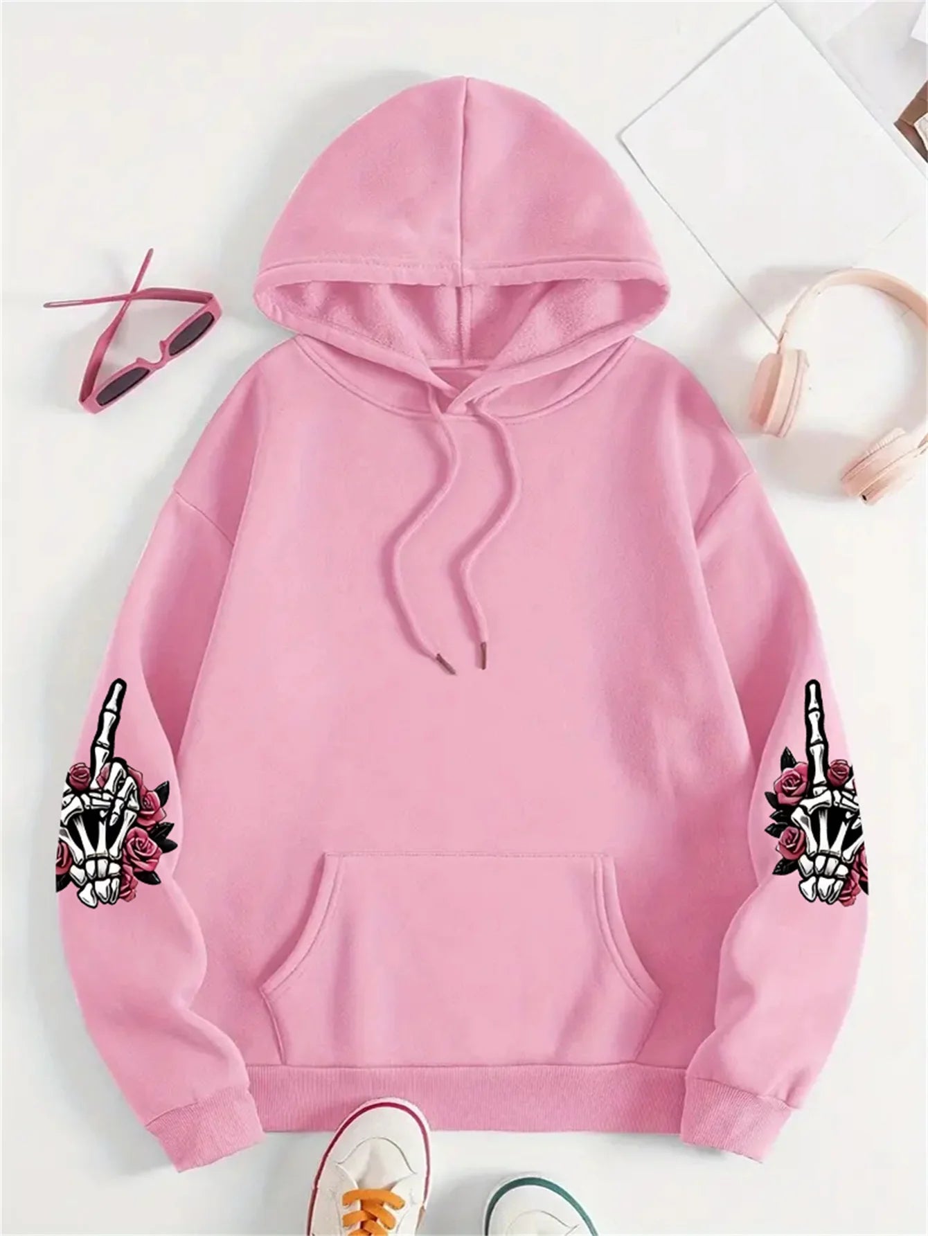 Women's Fleece Hoodie - Warm Comfortable Pullover with Hood
