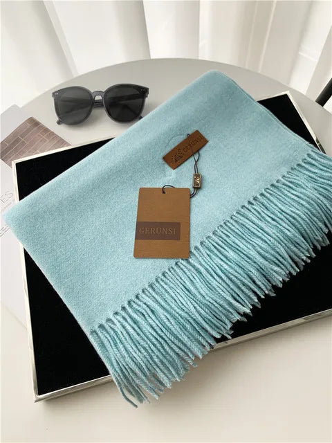 Premium Winter Cashmere Scarf - Soft Shawl Wrap for Women