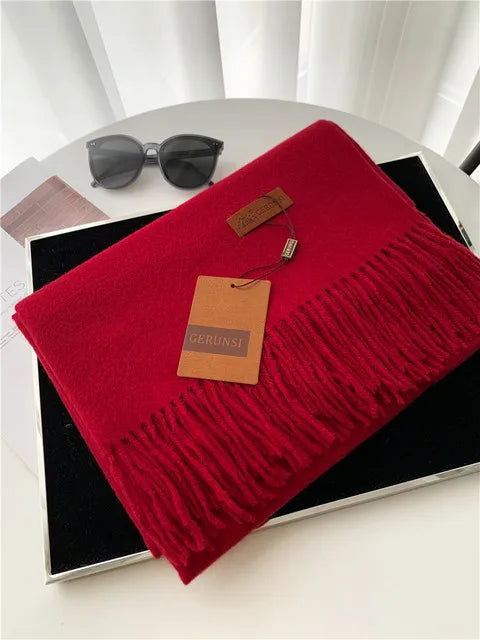 Premium Winter Cashmere Scarf - Soft Shawl Wrap for Women