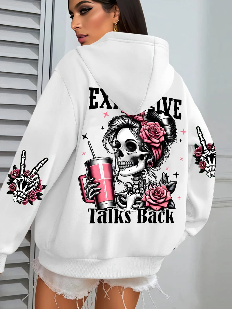 Women's Fleece Hoodie - Warm Comfortable Pullover with Hood