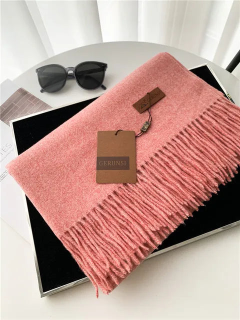 Premium Winter Cashmere Scarf - Soft Shawl Wrap for Women