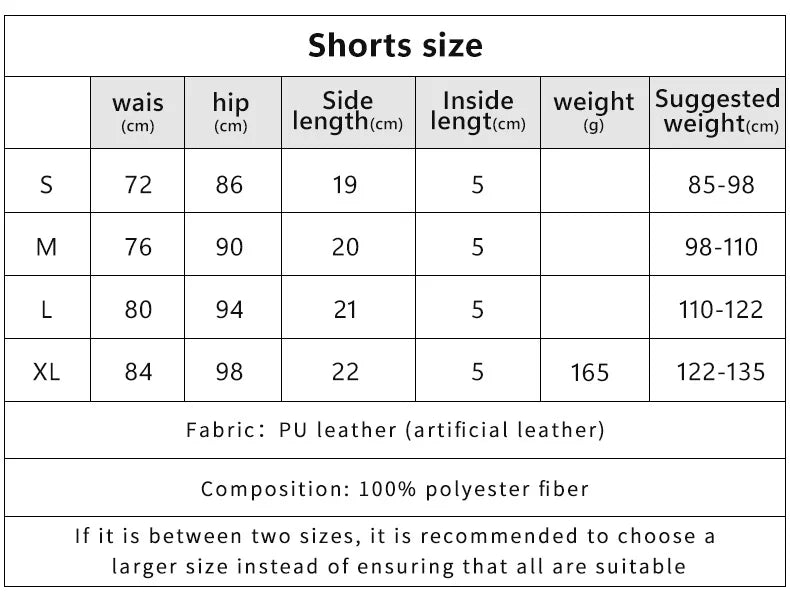 Women's Y2K Low-Waist PU Leather Shorts